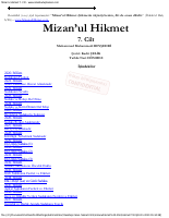 Mizan’ul Hikmet 07 - Muhammed Muhammedi Reyşehri.epub